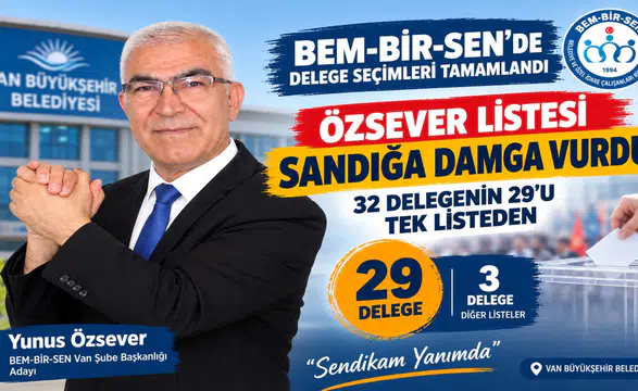 Özsever Listesi Sandığa Damga Vurdu: 32 Delegenin 29’u Tek Listeden