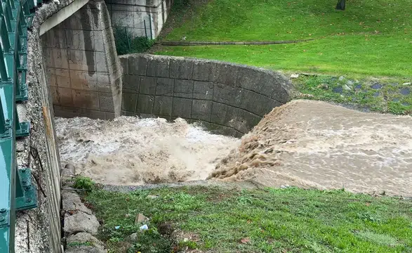 Bursa’da İki Günlük Sağanak Sonrası Derenin Hali Kamerada