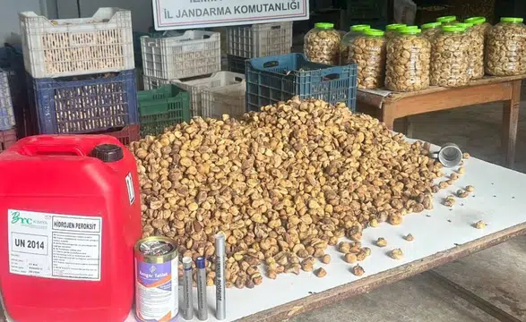 İncirleri Lavabo Açıcıyla Beyazlatmışlar: 3 Ton İncire El Konuldu