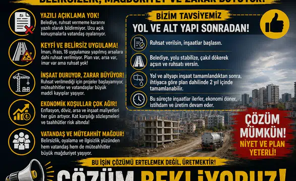 Sivas’ta Ruhsat Süreci Tartışması: Emlak ve İnşaat Sektöründen Açıklama Beklentisi