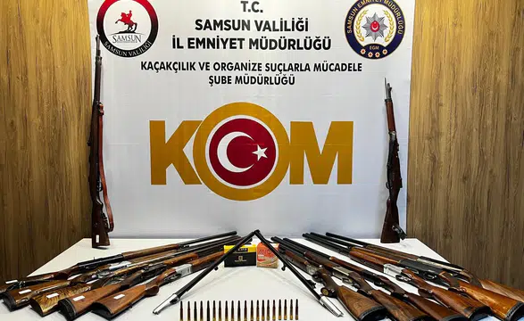 Samsun Atakum'da Silah Operasyonu: Çok Sayıda Mauzer ve Tüfek Yakalandı