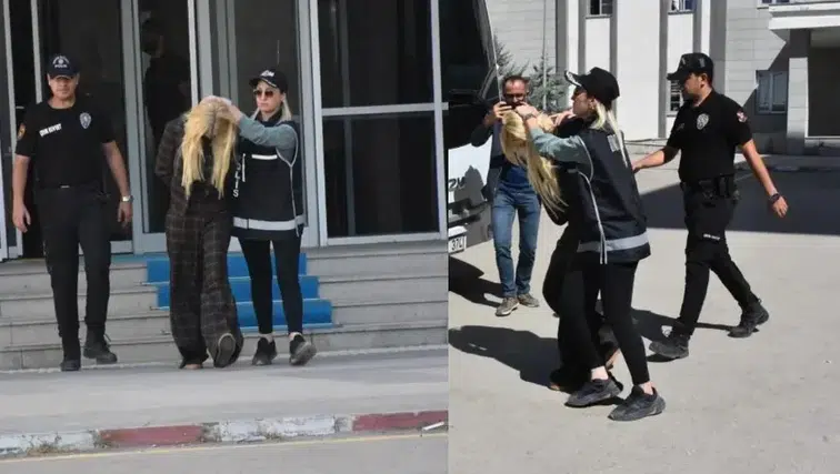 Vanlı Kara Haydar’ın Eşi Çağla Öz Kelepçeli Şekilde Adliyeye Sevk Edildi