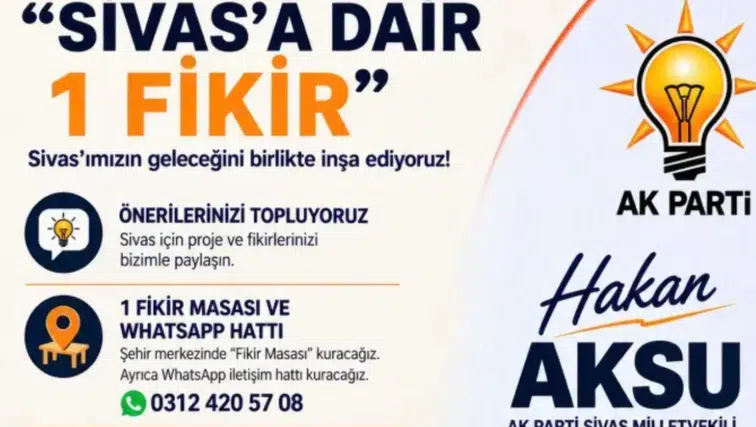 Sivaslıların Önerileri Toplanacak: “Sivas’a Dair 1 Fikir” Projesi Başladı