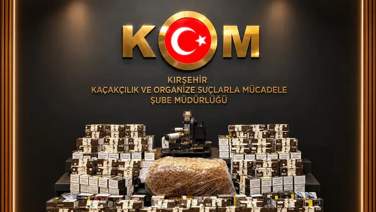 Kırşehir’de Kaçak Tütün Operasyonu: 45 Bin 200 Makaron Ele Geçirildi