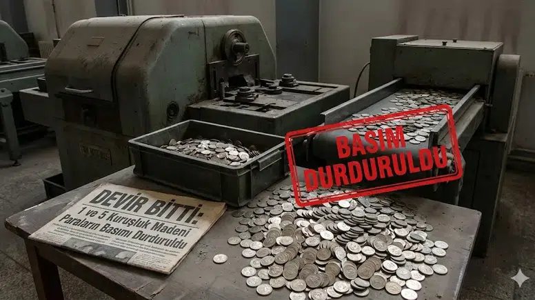 1 ve 5 Kuruşluk Madeni Paraların Basımı Durduruldu