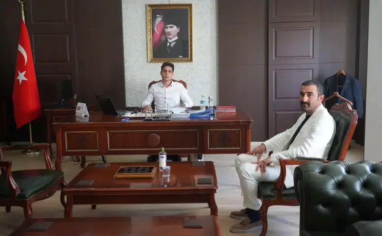 Kangal Ziraat Odası Başkanı Basri Çoban’dan Kaymakam Yıldırım’a Ziyaret
