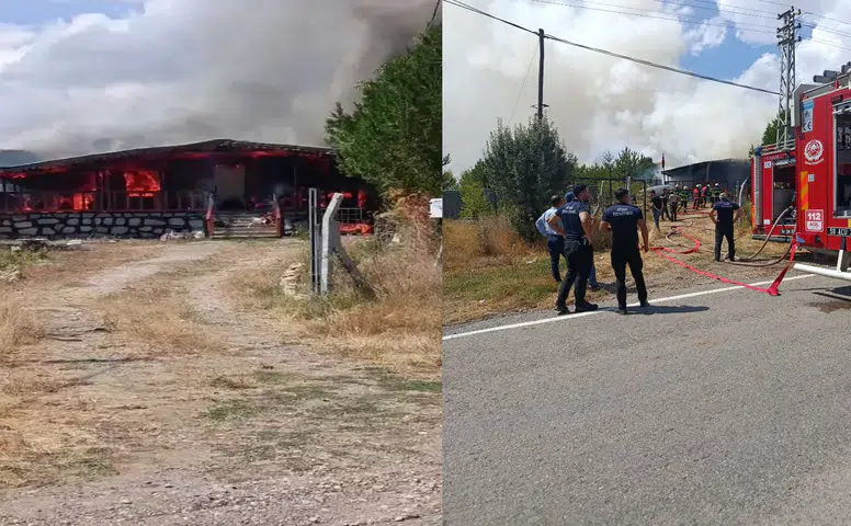 Alevler Her Şeyi Yuttu: Sivas’ta Bir Ev Tamamen Yandı