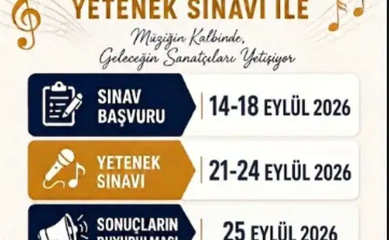 Sivas’ta Müzik Eğitimi İçin Yetenek Sınavı: Başvurular 14 Eylül’de Başlıyor