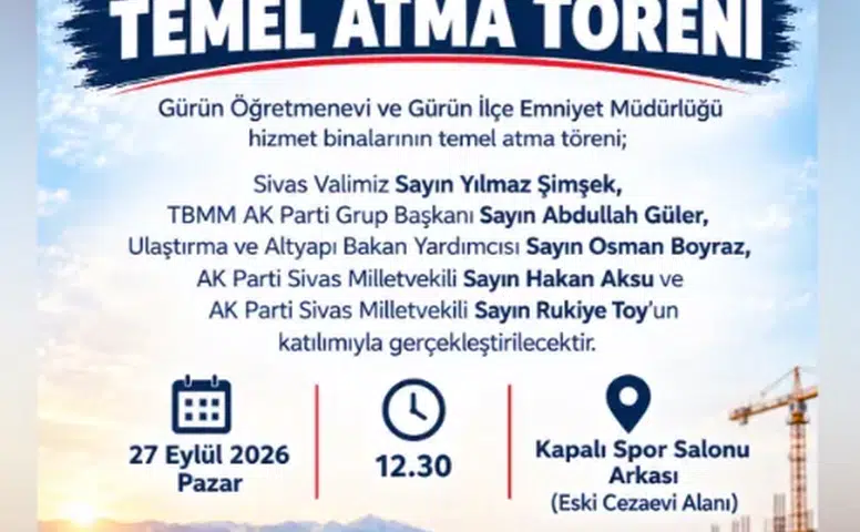 Gürün’de Çifte Temel Atma Töreni Düzenlenecek