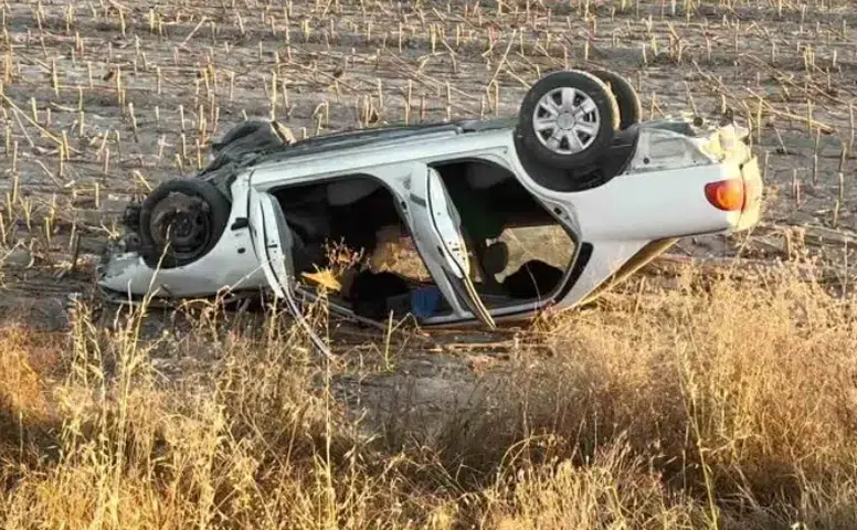 Sultanşehir Bulvarı’nda Otomobil Takla Attı