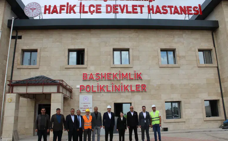 Hafik’te Devlet Hastanesi ve TOKİ İnşaatında İnceleme