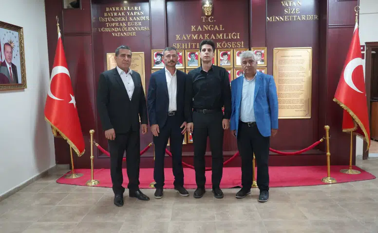 Kangal’da Kaymakam Yıldırım’a Ziyaret Trafiği