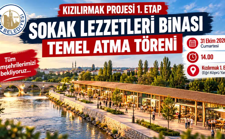 Sivas'ta Kızılırmak Kıyısına Yeni Lezzet Merkezi Geliyor!