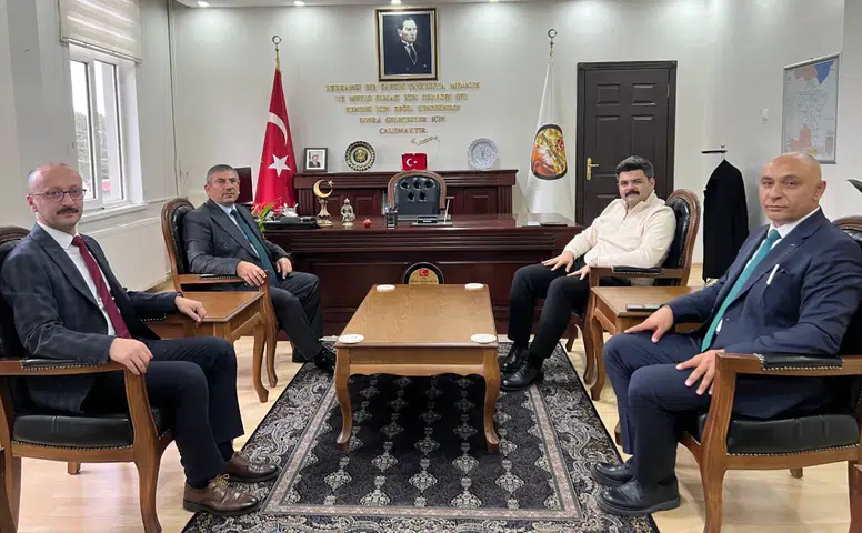 İmranlı Kaymakamı Gökbunar’a Kurum Müdürlerinden Ziyaret