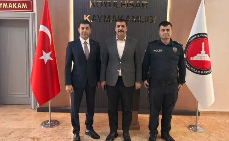 Polis Başmüfettişi ve İlçe Emniyet Amiri Kaymakamlıkta Buluştu