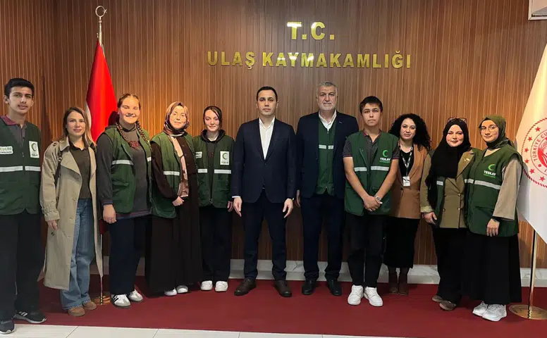 Yeşilay Sivas Şube Başkanı Halit Köksal’dan Ulaş Kaymakamı Veli Avcı’ya Ziyaret