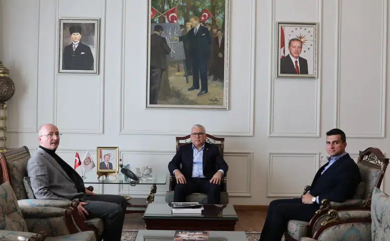 Sivas Valisi Yılmaz Şimşek, DMO Genel Müdürü Şinasi Candan’ı Kabul Etti