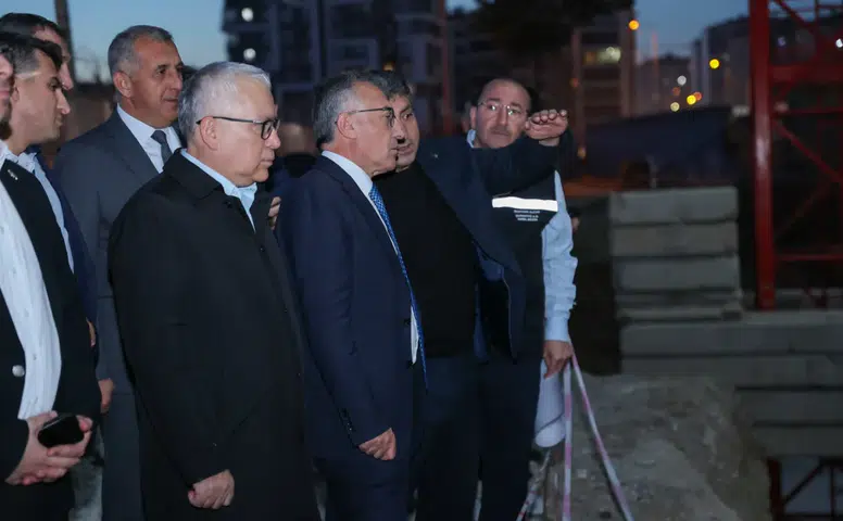 Sivas İl Emniyet Müdürlüğü Ek Hizmet Binası İnşaatında İnceleme