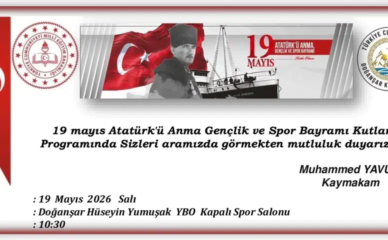 Doğanşar’da 19 Mayıs Coşkusu İçin Vatandaşlara Çağrı