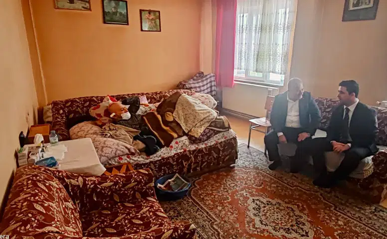Kaymakam Mahmut Fazıl Yıldız’dan Nurettin Güney’e Geçmiş Olsun Ziyareti