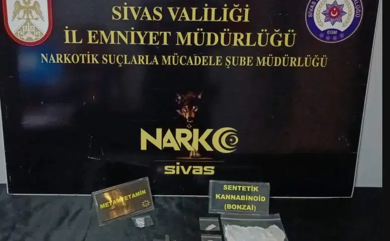 SİVAS’TA NARKOTİK OPERASYON: 3 ŞAHIS TUTUKLANDI