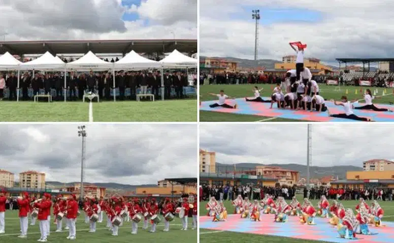 Şarkışla’da 19 Mayıs Coşkusu İlçe Stadyumunda Coşkuyla Kutlandı