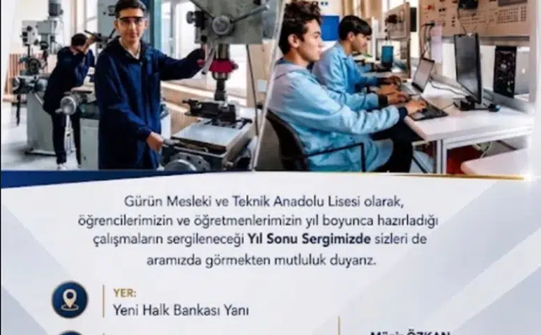 Gürün MTAL Öğrencilerinin Eserleri Yıl Sonu Sergisinde Ziyaretçilerle Buluşacak