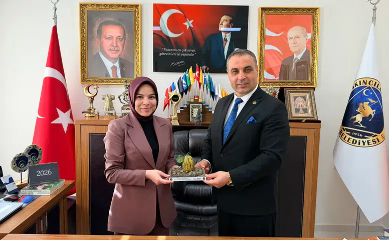 Akıncılar Kaymakamı Mürüvvet Yücel’den Belediye Başkanı Sevinç’e Veda Ziyareti