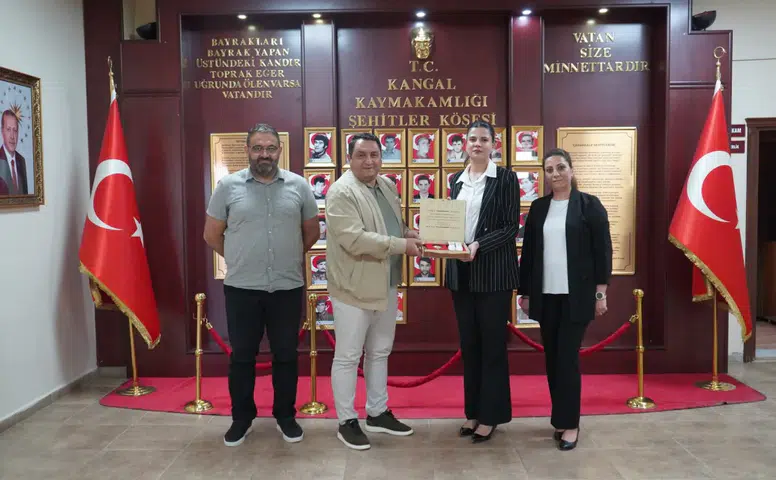 Kangal Meslek Yüksekokulu Yönetiminden Kaymakam Büyükuçar’a Anlamlı Ziyaret