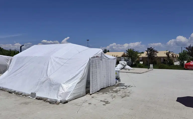 Sıcak Çermik'te Çadır Sezonu Resmen Başladı