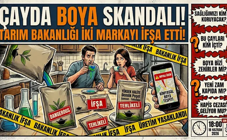 Çayda Boya Skandalı! Tarım Bakanlığı İki Markayı İfşa Etti