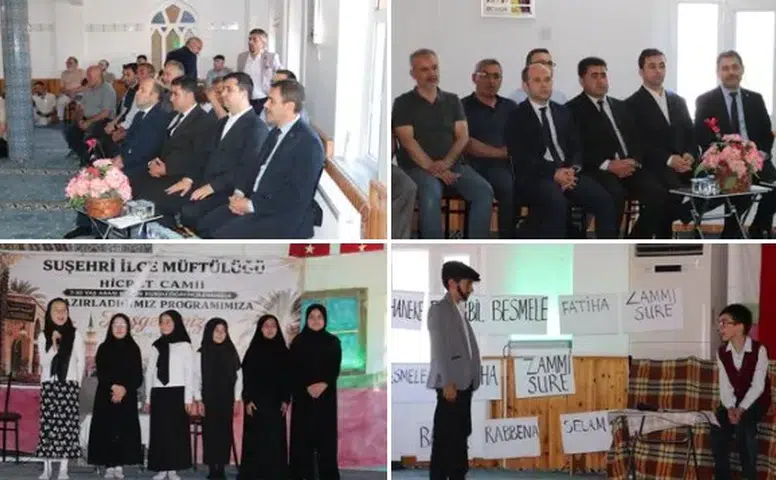 Hicret Camii'nde Minik Öğrencilerden Anlamlı Yıl Sonu Programı