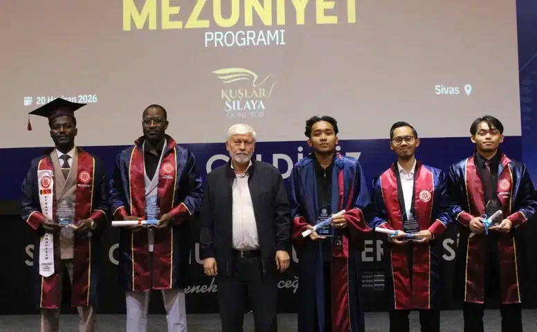 Sivas’ta uluslararası öğrenciler için mezuniyet programı düzenlendi
