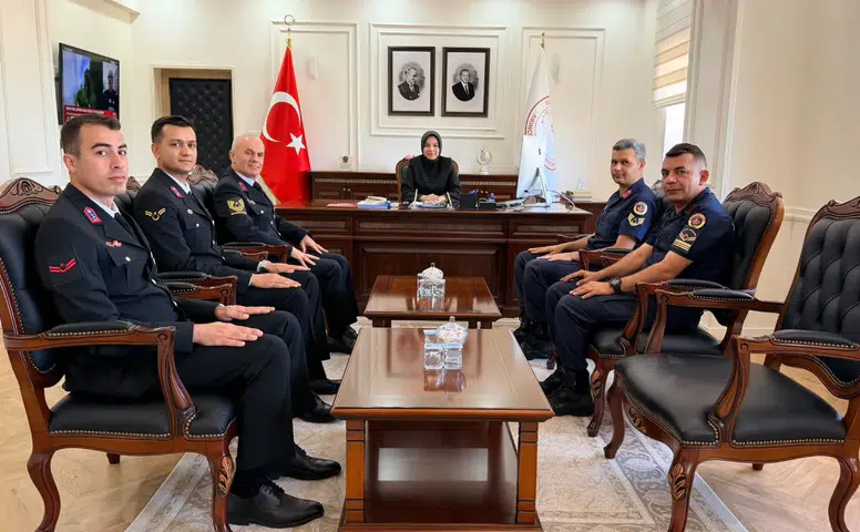 Jandarma Teşkilatının 187. Kuruluş Yılında Kaymakam Yücel'e Ziyaret