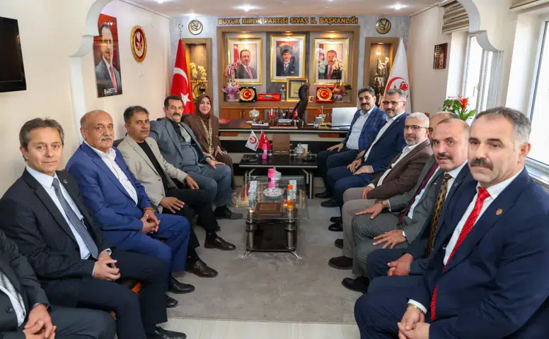 AK Parti Heyetinden BBP Sivas İl Başkanı Sezerer’e Ziyaret