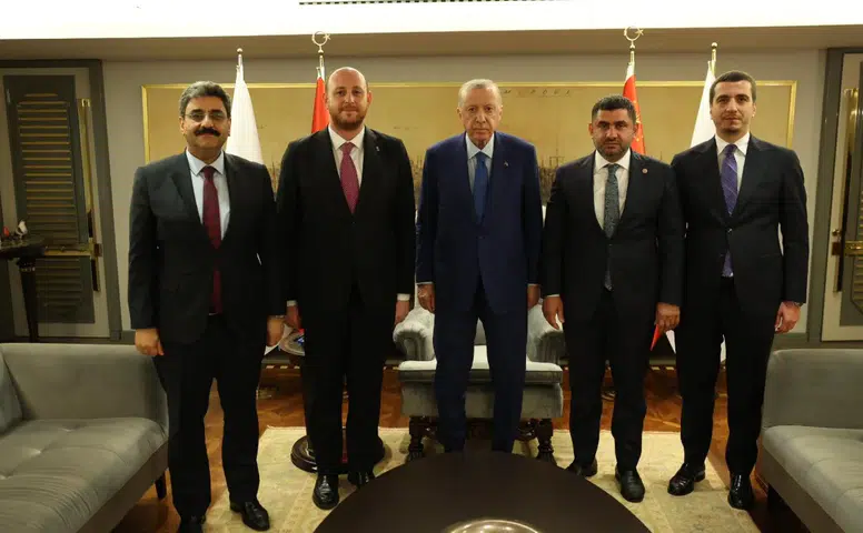Hakan Aksu, Cumhurbaşkanı Erdoğan'ı Ziyaret Etti