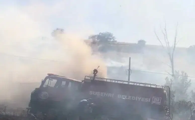 Sivas’ta alevler hızla yayıldı! Yangında bağ evi ve kümesler kül oldu