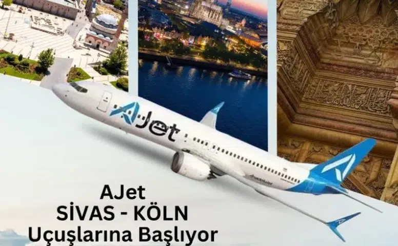 Sivas ile Köln Arasında Direkt Uçuşlar Başlıyor