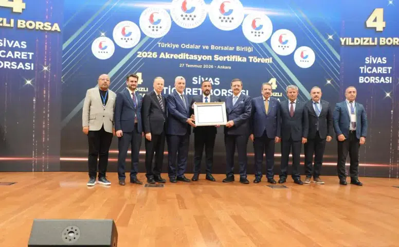 Sivas Ticaret Borsası’na TOBB’dan akreditasyon başarısı