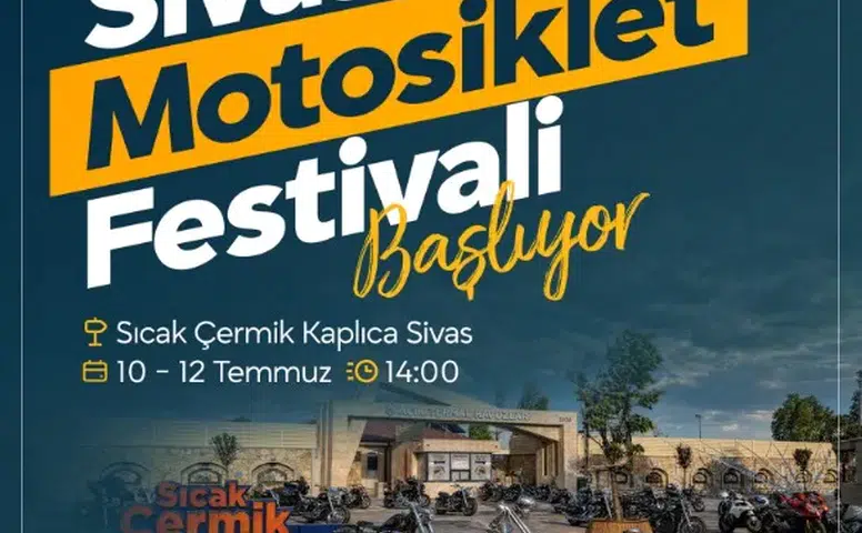 Sivas'ta Motosiklet Tutkunları Festivalde Buluşacak