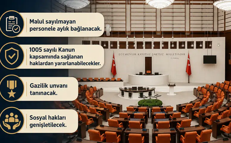 Gaziler ve Şehit Ailelerine Yeni Haklar Sağlayacak Teklif TBMM'de