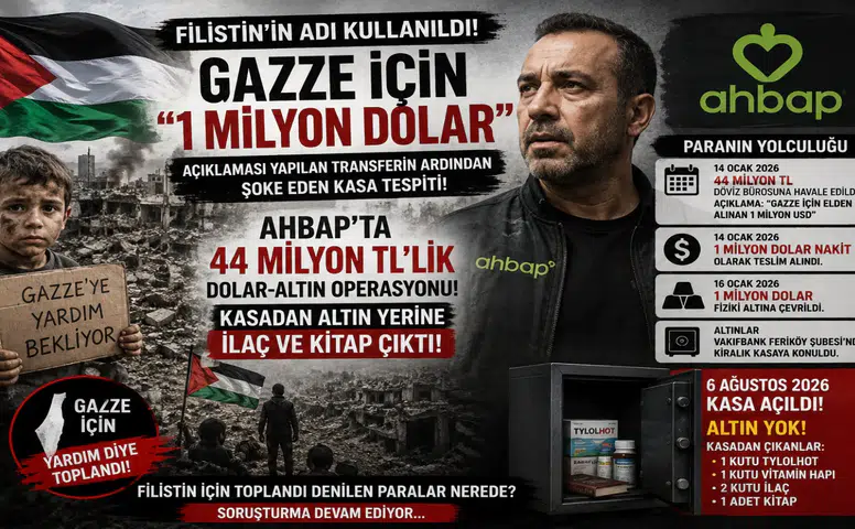 Ahbap Soruşturmasında "Gazze" Şoku: Filistin Vurgusuyla Transfer Edilen 44 Milyon TL Buhar Oldu!