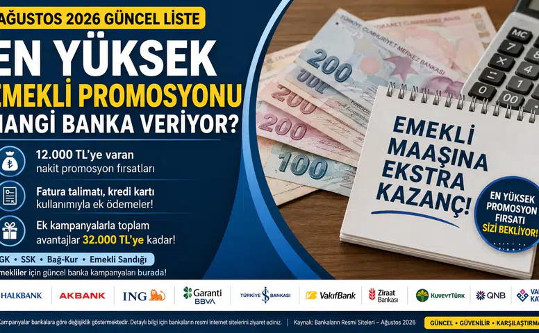 Ağustos 2026 Emekli Promosyonları: Hangi Banka Daha Fazla Veriyor?