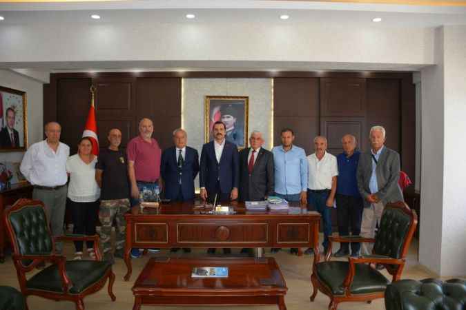 Kangallı derneklerden Kaymakam Aykaç’a ziyaret