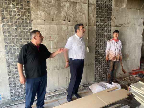 İşyerleri zarar gören esnaflara ziyaret
