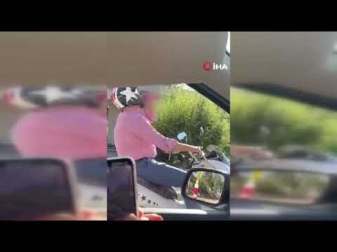 Ankara Trafikinde Büyük Tehlike! Kırmızı Işıkta Alkollü Motosiklet Sürücüsü Yakalandı! 2