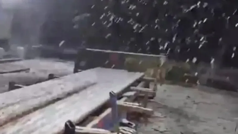 Sivas’ta Yaz Ortasında Kar Yağdı! 40 Yıllık Çoban Bile Şaşkın 1