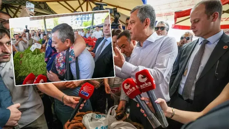 Özgür Özel’e Pazarda Duygusal Sarılma 6