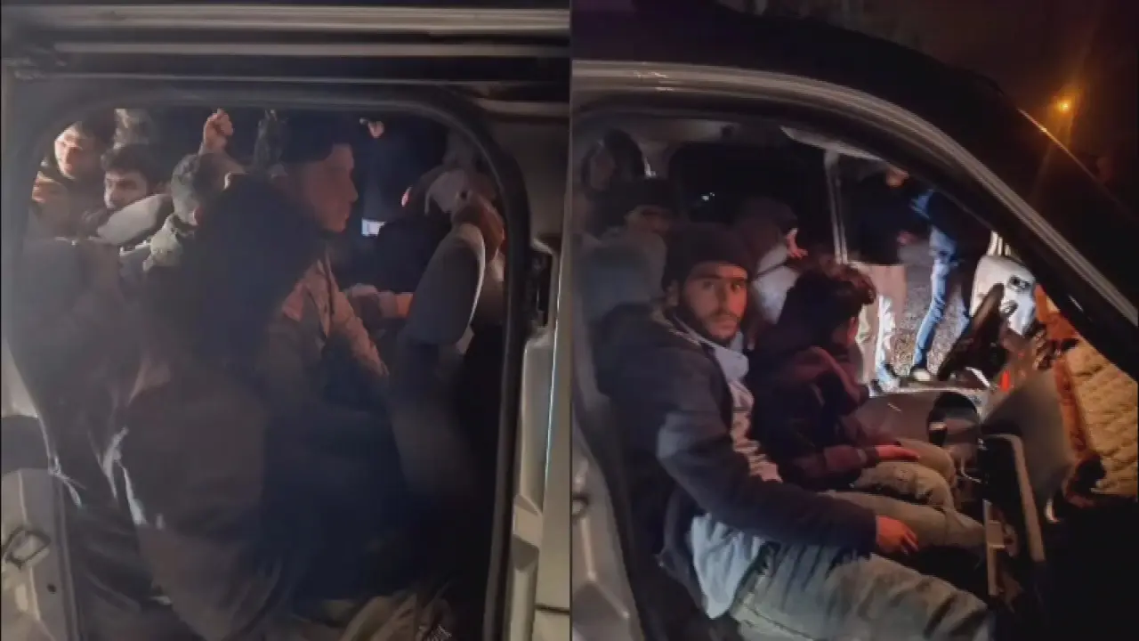 Hatay’da göçmen alarmı! Araçtan insan fışkırdı 1