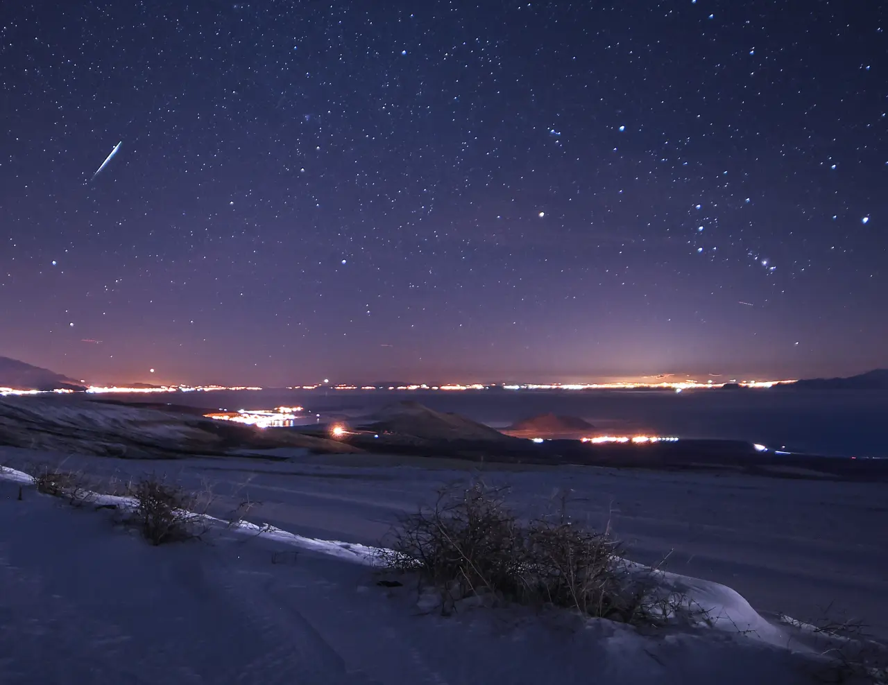Bitlis semalarında gökyüzü şöleni! Geminid meteorları kartpostallık görüntüler oluşturdu 2